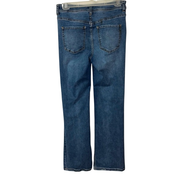 We The Free Blue Boot Cut Jeans exposed button fly size 28 - Picture 6 of 8